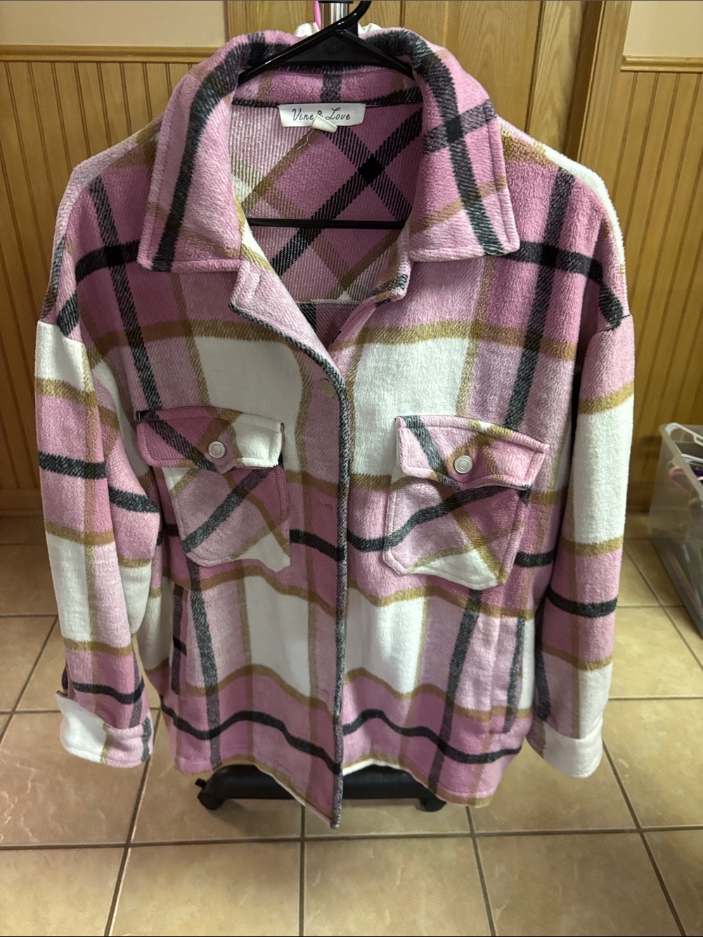 Pink Plaid Shacket